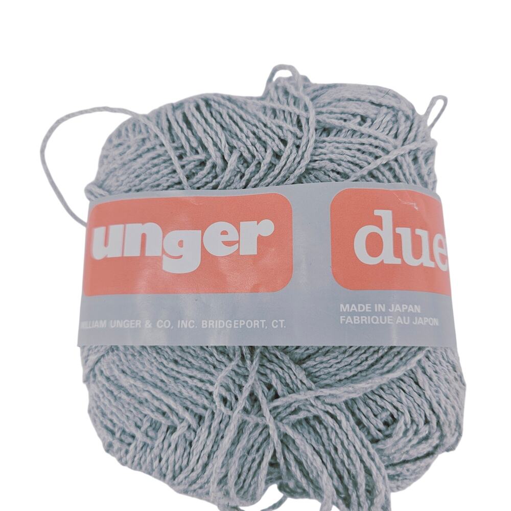 Vintage Under Duet Yarn William Unger Light Gray Nubby Linen Cotton Blend DK